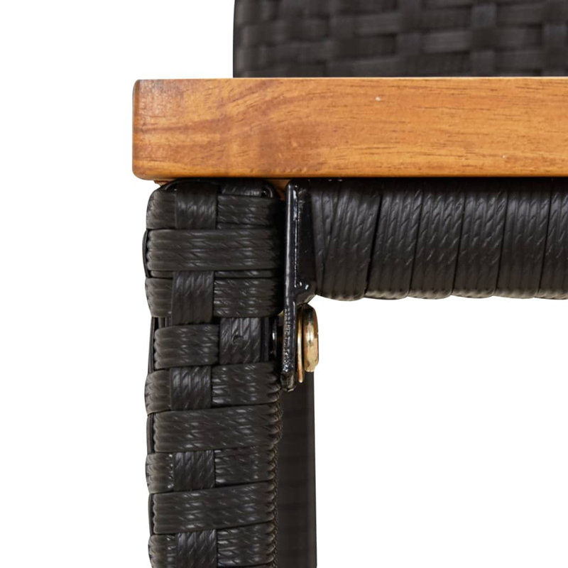 Tabouret de bar et table de bistro, Noir