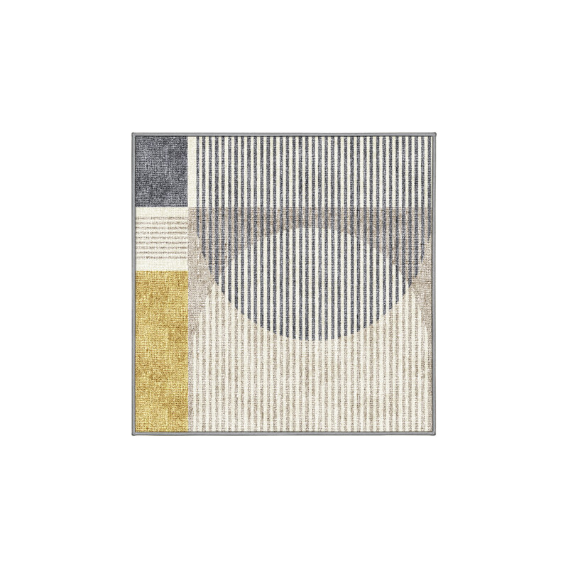 Marcio Washable Abstract Indoor Rug, Square 7'