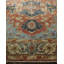 Antique Weave Serapi Oriental Hand-Knotted Wool Rust/Blue/Navy Area Rug-25953756