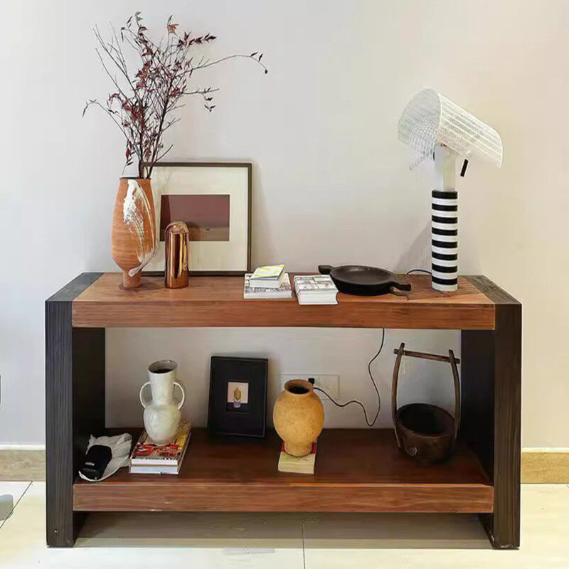 Console en bois massif de style ancien, H 33,4 po x l 59 po x P 13,7 po