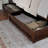 Lamaiyah Solid Wood Platform Bed with Footboard and Storage Drawers-394844271-341070751