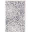 Tapis floral en laine / soie de bambou touffeté à la main avec envers en coton ivoire / noir Geesey-1769065409
