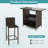 Ayzha Rectangular 2 - Person 46" Long Bistro Set