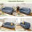 George Oliver Upholstered 65" Square Arm Loveseat-903683015