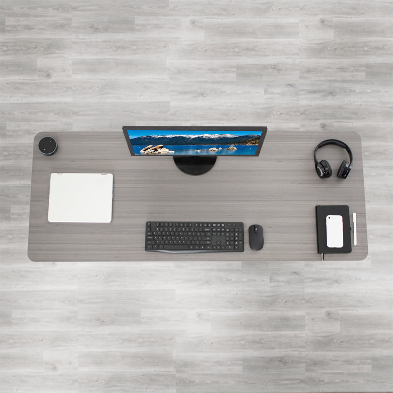 De table, Gris foncé, 1-Piece, 60" x 24"