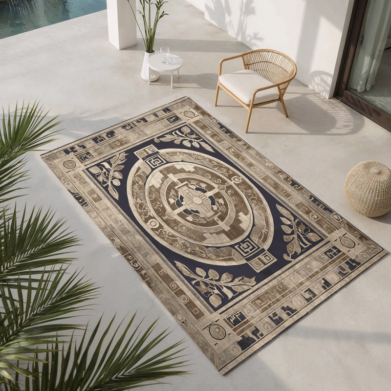 Tapis intérieur et extérieur Thespian Elegance, Rectangle 1 pi 6 po x 2 pi 6 po