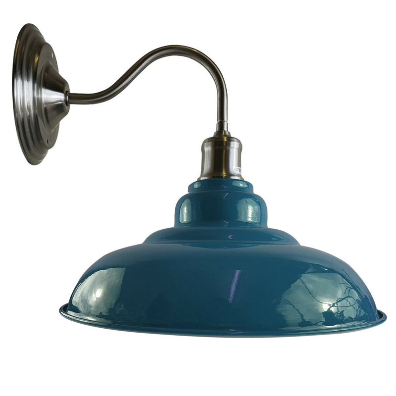 Pateros Armed Sconce, Cyan Blue