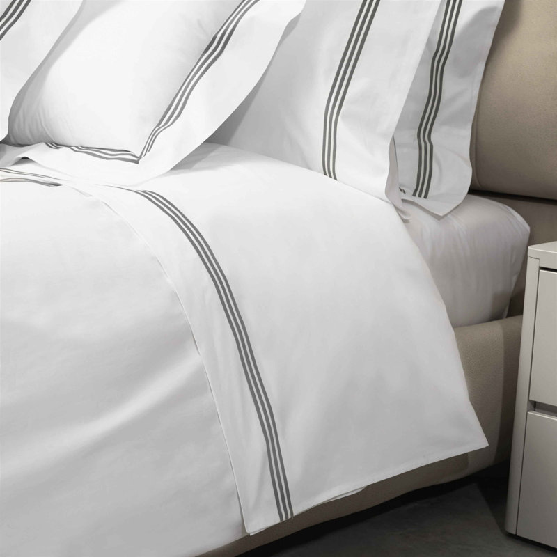 Platinum Flat Sheet, Lead Gray, King Flat Sheet