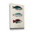 Antique Fish Trio III - impression sur toile tendue-1773610560
