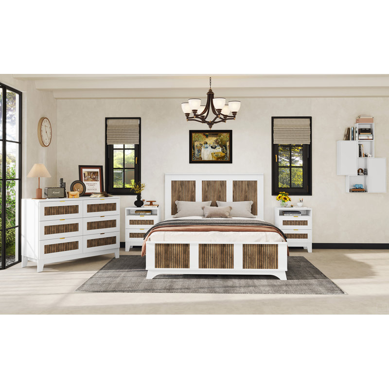 Grand lit plateforme, Lit plateforme, Blanc