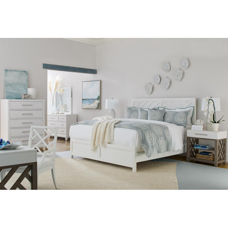 Banc tissé Staycation, Blanc