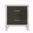 Elegant High Gloss Nightstand With Metal Handle-138913787