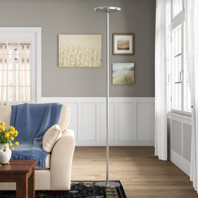Rymann 190cm Silver LED Torchiere Floor Lamp