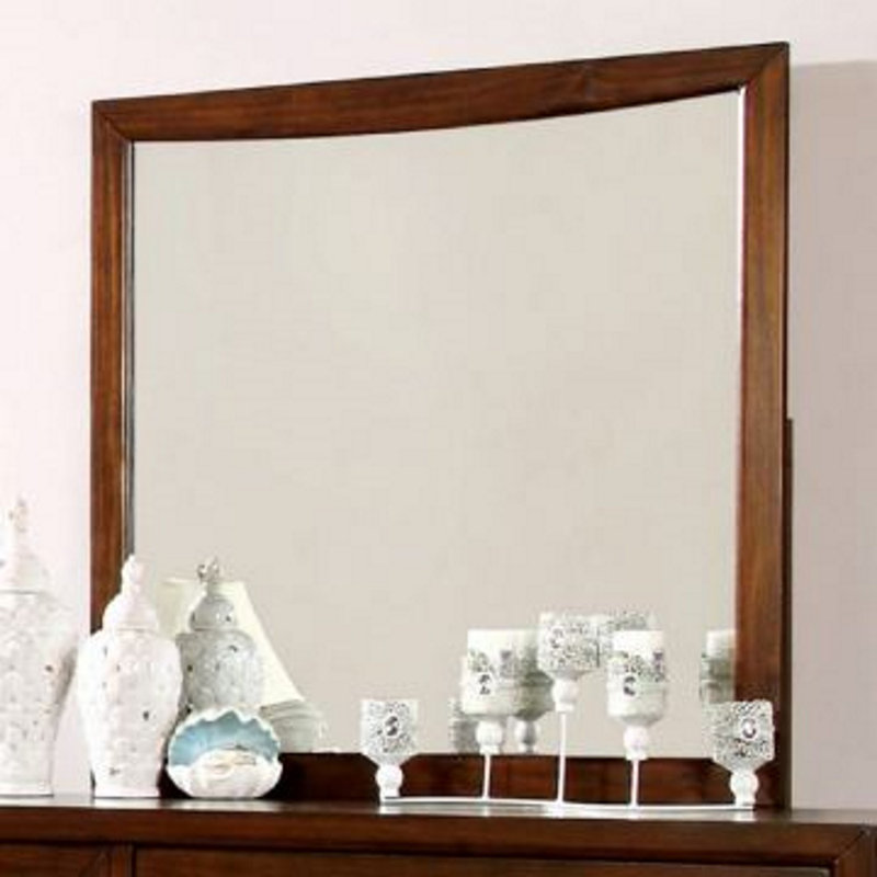 Miroir de commode Weimar, 43 po x 39,5 po, Brun