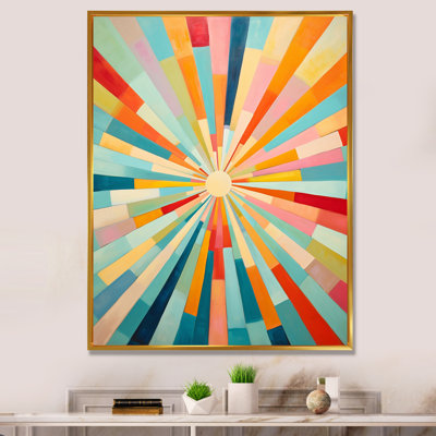 Colorful Mid Century Optical Serenade III - Abstract Midcentury Wall Art