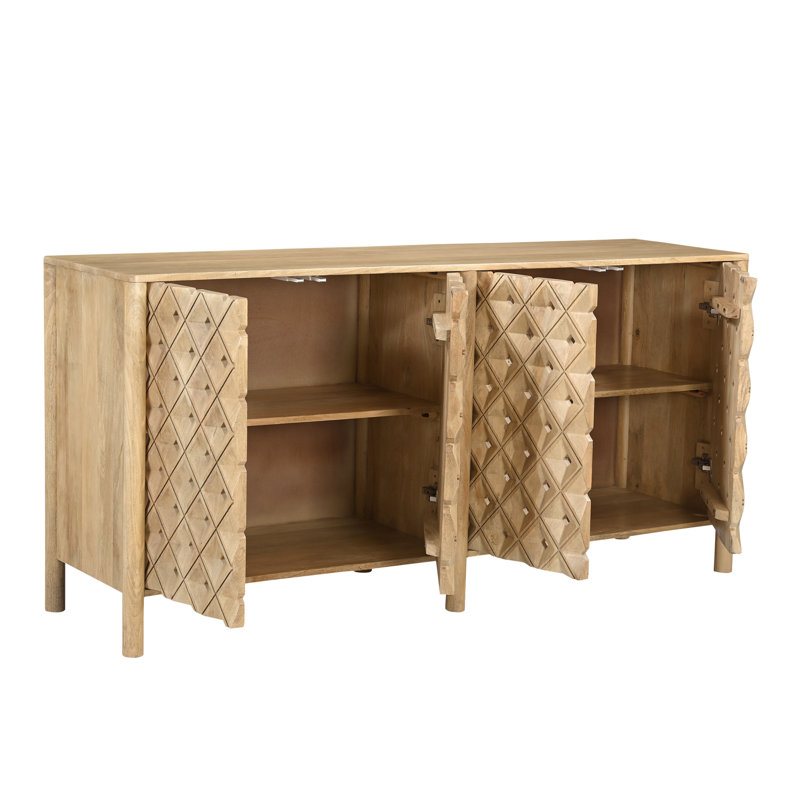 Fulton 4 Door Sideboard Natural