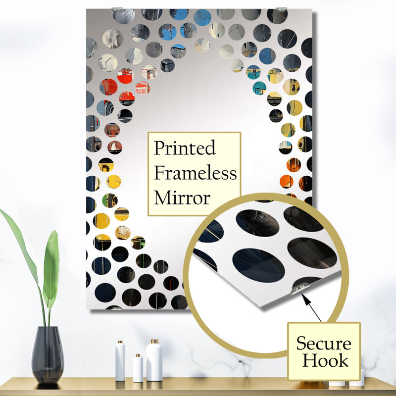 Dalhi - Miroir mural à cassettes, 40 po x 30 po