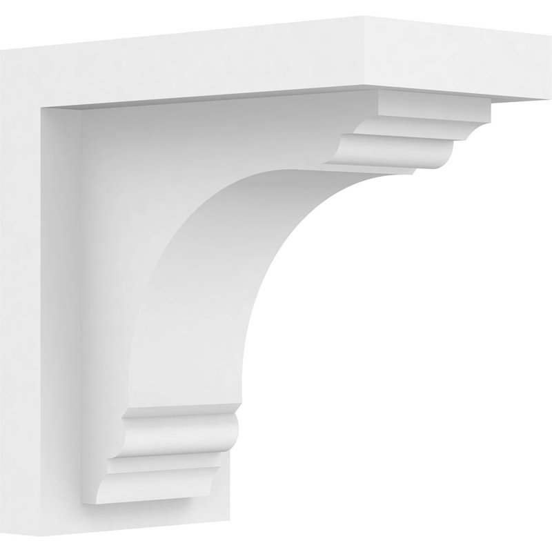 5"W x 9"D x 9"H Standard Warren Architectural Grade PVC Bracket, 9" H x 5" W x 9" D