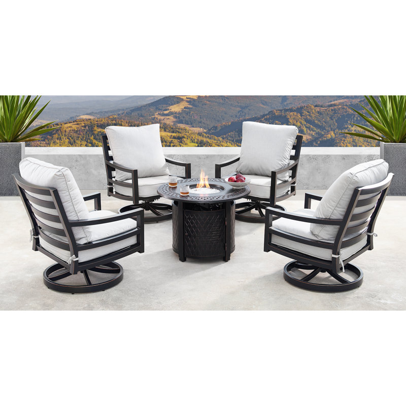 Mccomas Outdoor 5 - Piece Conversation Set