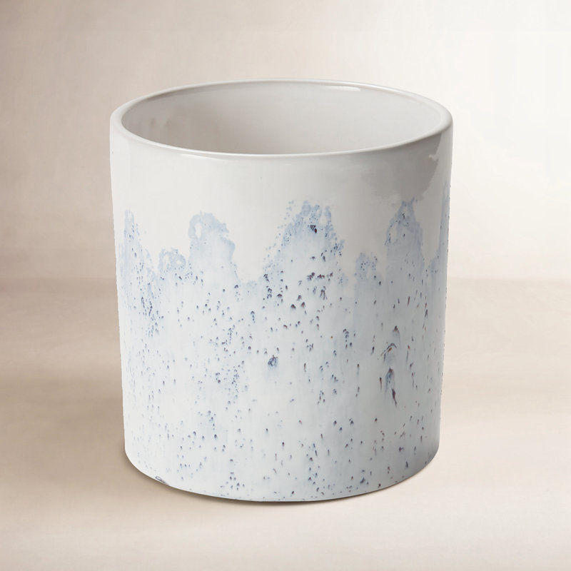 Haana Handmade Ceramic Pot Planter, 6.75" H x 6.75" W x 6.75" D