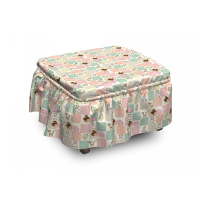 Box Cushion Ottoman Slipcover