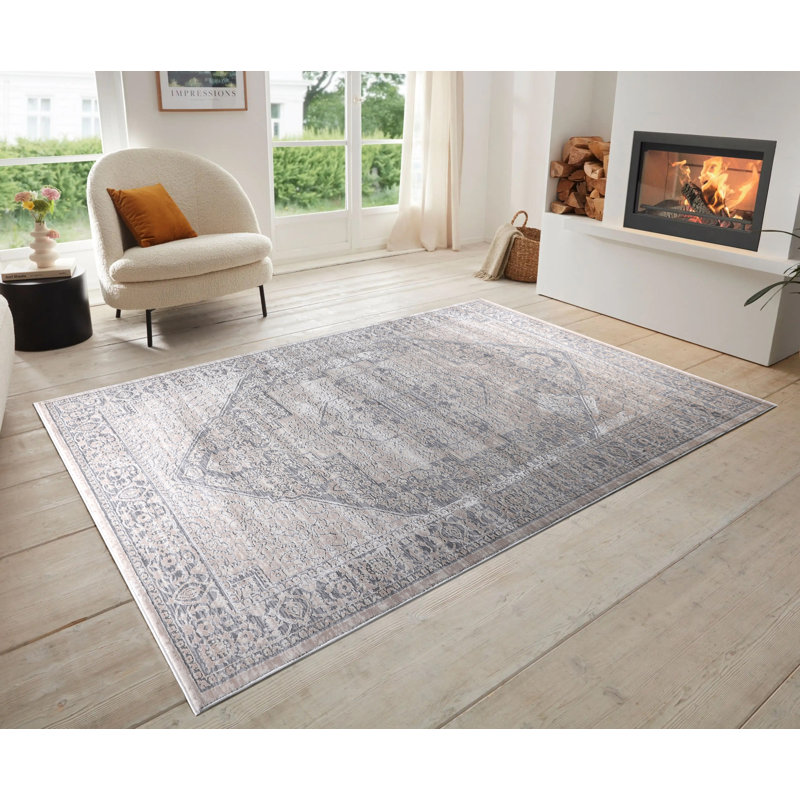 MDA Rugs Erica Collection Modern Medallion Abstract Area Rug, Rectangle 7'5" x 11'