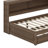 Full Size Wood Daybed With Storage Shelves, USB, LED, And Trundle-106485386