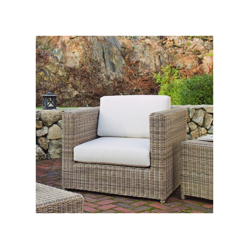 Sag Harbor Outdoor Lounge Chair, Batik Navy, Sag Harbor Classic White
