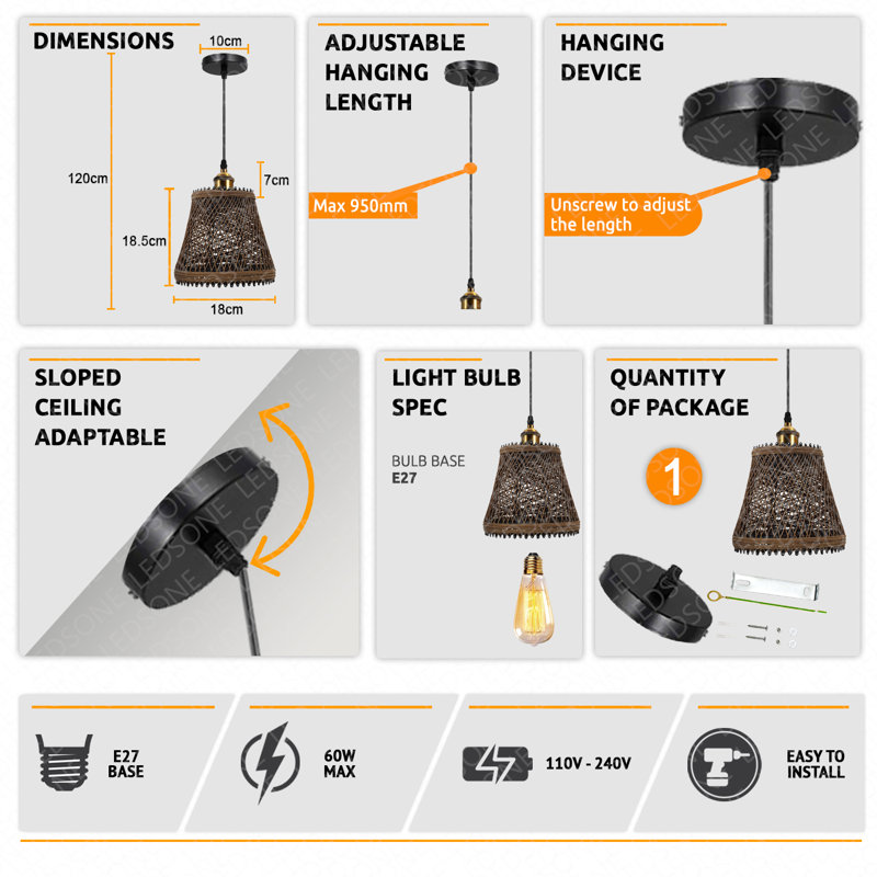 Iatan 1 - Light Black Single Pendant
