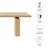 Piston 82" Rectangular Wood Dining Table In Natural