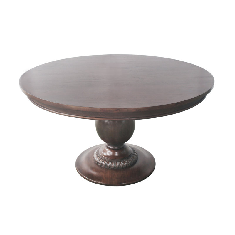 Charlotte Pedestal Table - 48" - Walnut, 30"H x 55"L x 55"W, Walnut