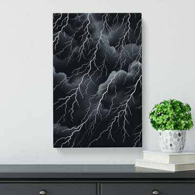 Thunderstorm Op - Wrapped Canvas
