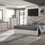 Mobilier de chambre à coucher 1 pièce avec table de chevet Glam Style