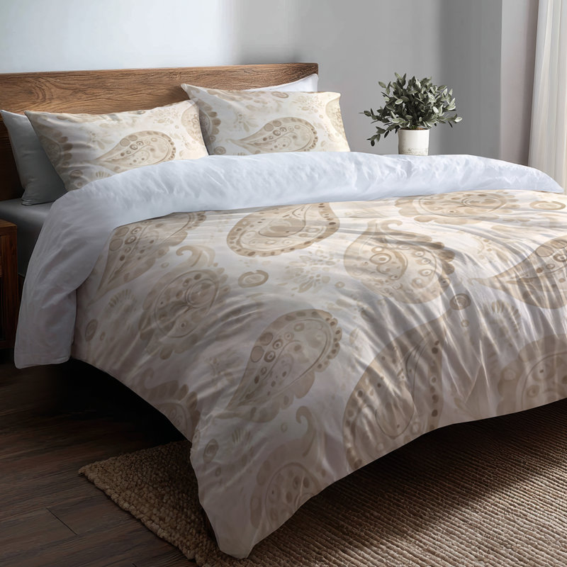 Ensemble de literie 3 pièces Modern Modern, Housse de couette pour grand lit et 2 taies décor