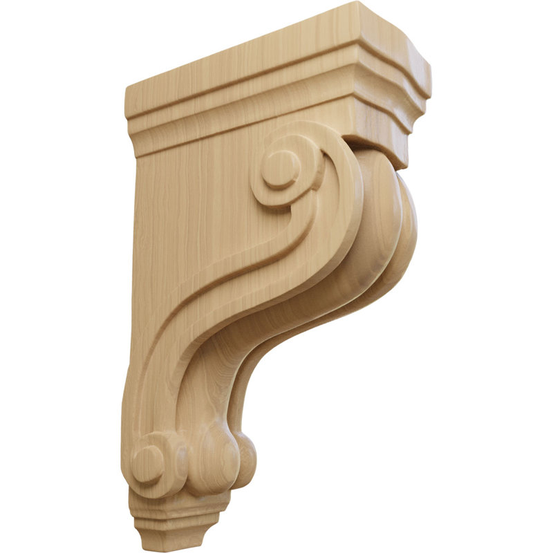 Corbeau traditionnel de Boston, Cerisier, H 10,5 po x l 3,375 po x P 6,5 po