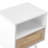 Stylish Rattan End Table With Drawer And Solid Wood Legs, Perfect Modern Nightstand For Living Room And Bedroom Use-1388400402