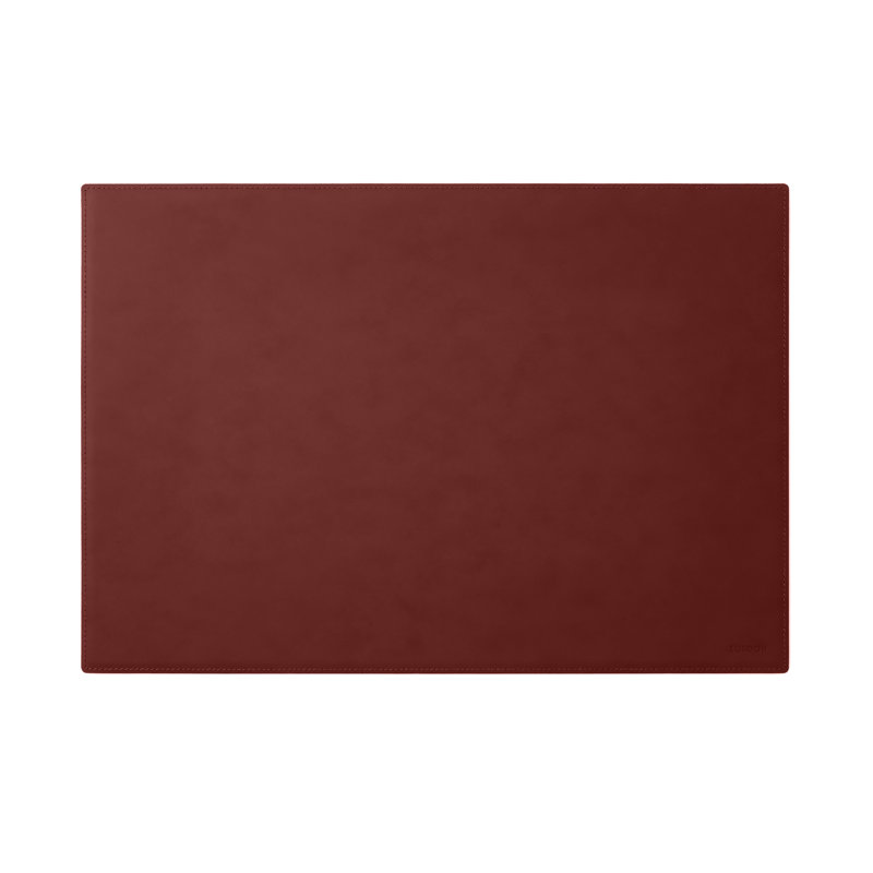Mercurio Leather / Faux Leather Desk Pad, Burgundy Red