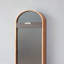 Miroir 9,5 x 2 x 47,2 po avec cadre ovale allongé