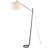 69" Arched Floor Lamp with Space-Saving Ring Base and Drum Shade