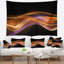 Tapisserie abstraite or rose-28505216