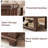 Farmhouse Coffee Tables for Living Room,Square Living Room Tables with Open Storage Shelf,Large Modern Coffee Table,Rustic Brown Center Table (Walnut)-723698763-723698762