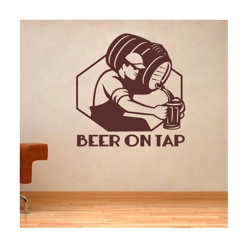 Food & Beverage Wall Decal, Brown