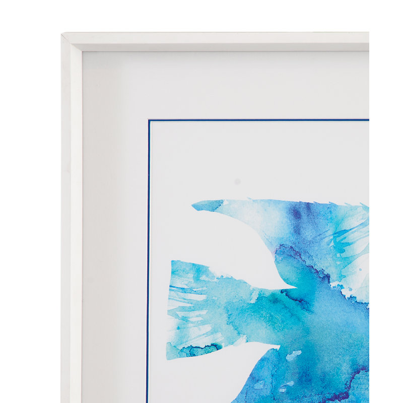 «Watercolor Fish II», reproduction encadrée