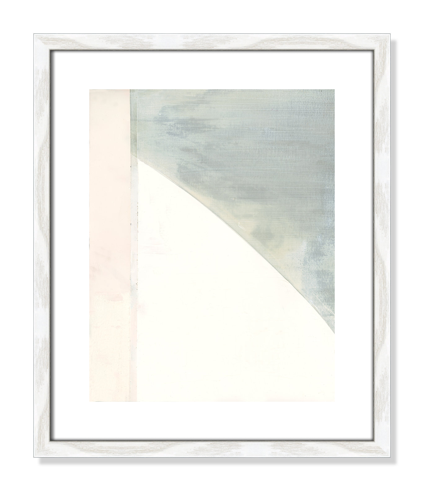 Alexandria "In Neutral I" Painting by Cartissi, 19" H x 16" W x 0.75" D, White Wood Framed Paper
