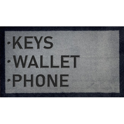 Simoneaux Non-Slip No Pattern Doormat