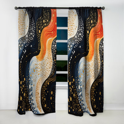 Rideau occultant Deep Marine Scenes Modern Collage III - Coastal Coral