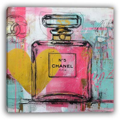 Pastel Muse - Modern Perfume Canvas Art