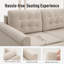 Fauteuil en chenille rembourré avec éponge résistante-102132489