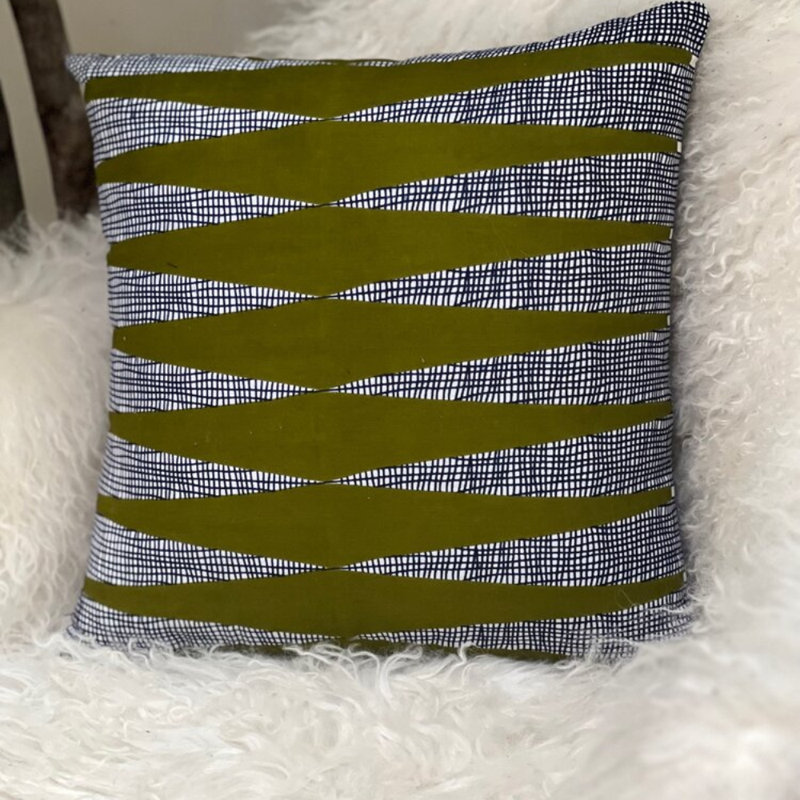 Housse et insert de coussin décoratif intérieur / extérieur en coton , 12 po x 12 po