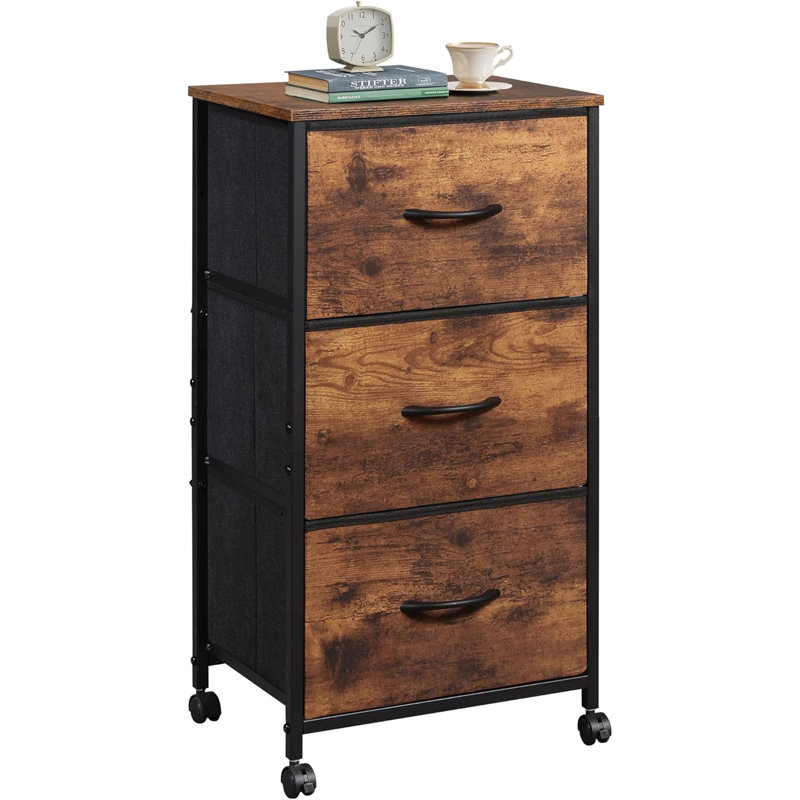 Commode 3 tiroirs Rustic Brown